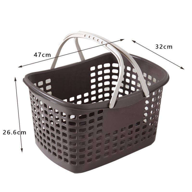 加厚超市篮购物篮饮料杂物啤酒商场手提篮便利店零食店篮子大小号
