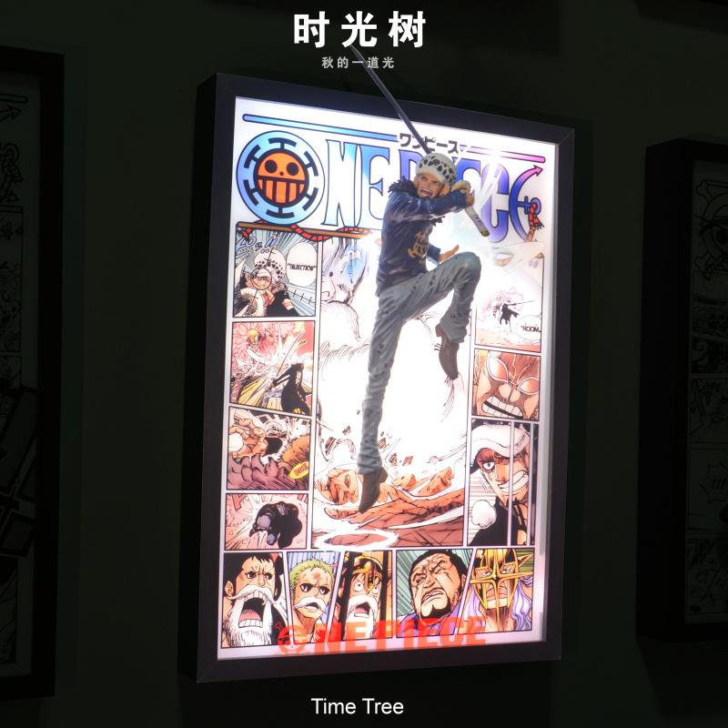 海贼王特拉法尔加罗冲出漫画3D立体灯光画摆件装饰画送朋友礼物