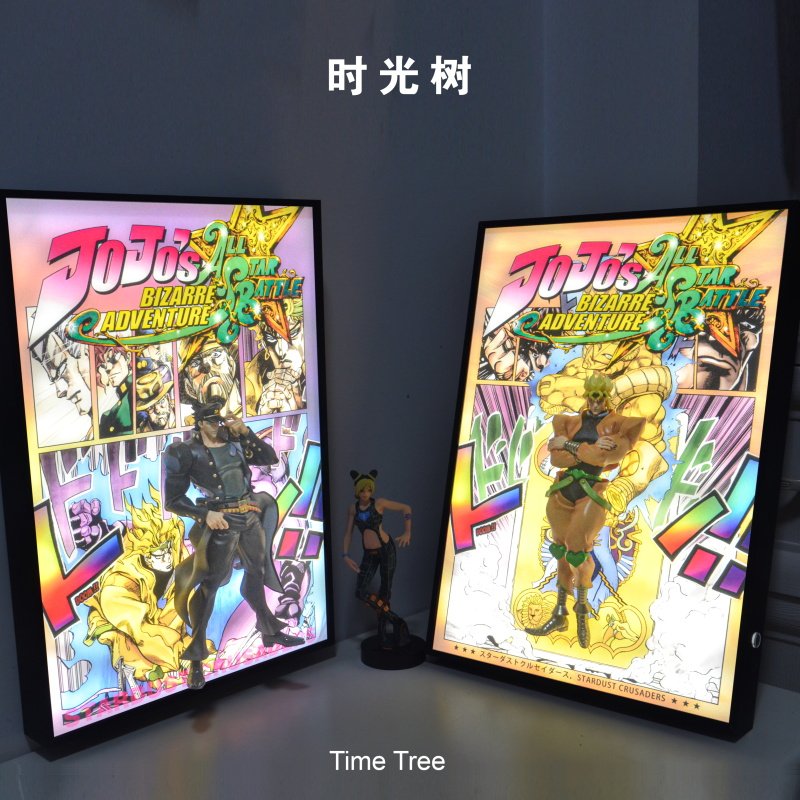 JOJO的奇妙冒险空条承太郎迪奥吉良吉影3D立体灯光画送朋友礼物