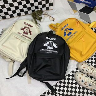 ins学院风学生双肩包女原宿ulzzang古着感少女背包软妹书包女