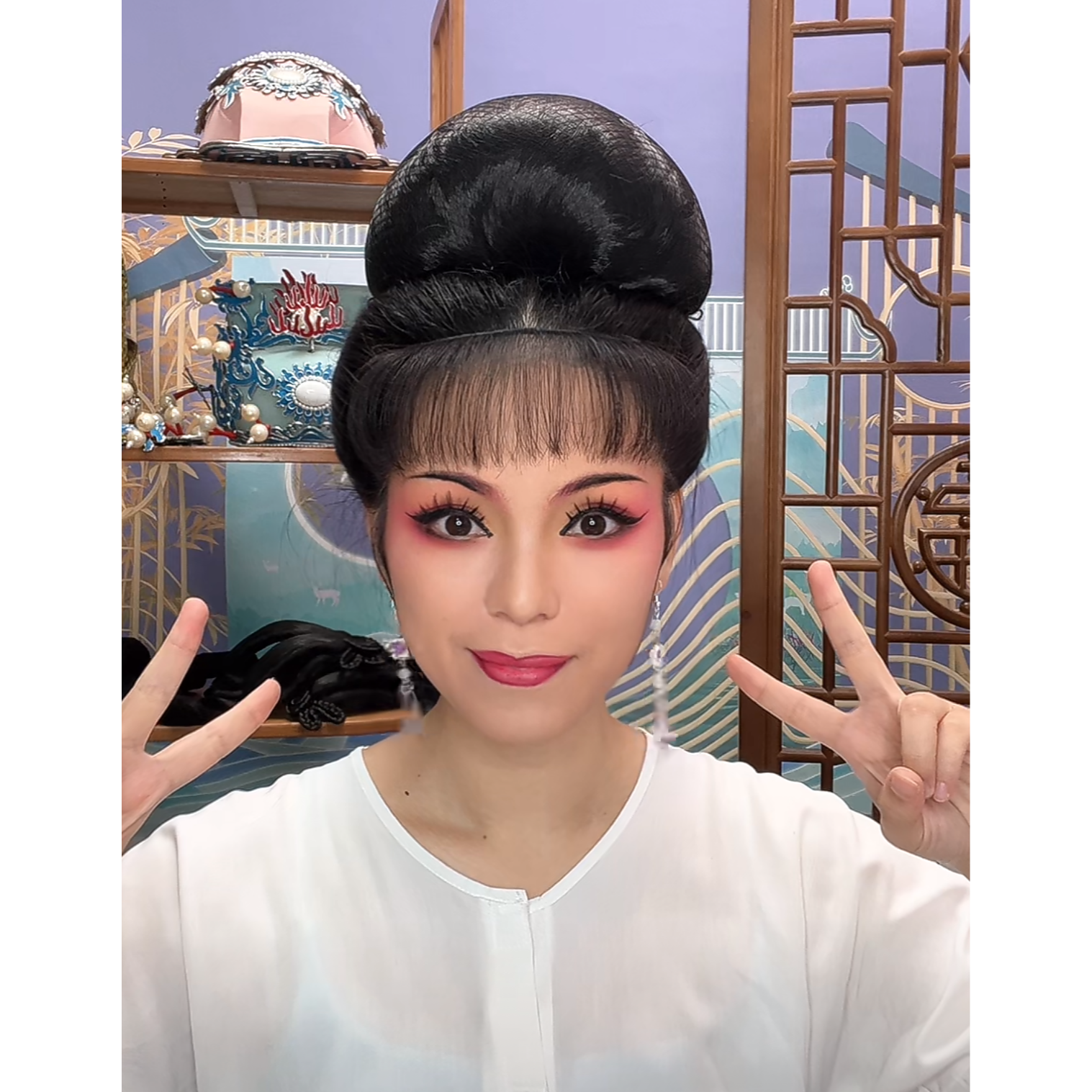 【刘海】越佳人戏曲越剧黄梅戏花旦小旦空气真发刘海全真发外接
