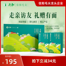 春茶上市文新信阳毛尖绿茶2025新茶茶叶明前特级嫩芽叶茶村送礼盒