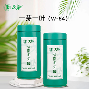 春茶上市文新信阳毛尖绿茶2024新茶茶叶明前特级一芽一叶100g*2罐