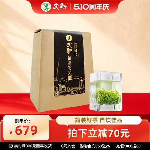 文新信阳毛尖明前特级纸包