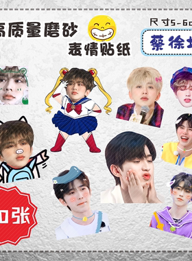 蔡徐坤贴纸来图diy定做明星