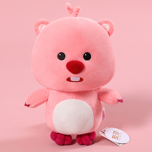 可爱loopy玩偶小海狸网红露比毛绒公仔抱枕娃娃抱睡女孩生日礼物