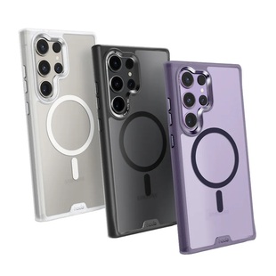 S25Ultra防手汗磁吸充电美式 磨砂超防摔 S26Ultra透明手机壳防指纹适用Samsung Hoda好贴柔石三星Galaxy