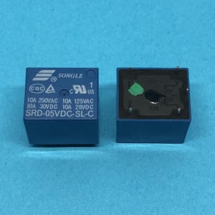 松乐继电器SRD-05VDC-SL-C 5脚10A250VAC SONGLE T73 JQC-3FF