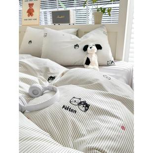 定做卡通纯棉被套单件宿舍1.5 2.2 2.0春夏100%全棉单双人被罩1.8