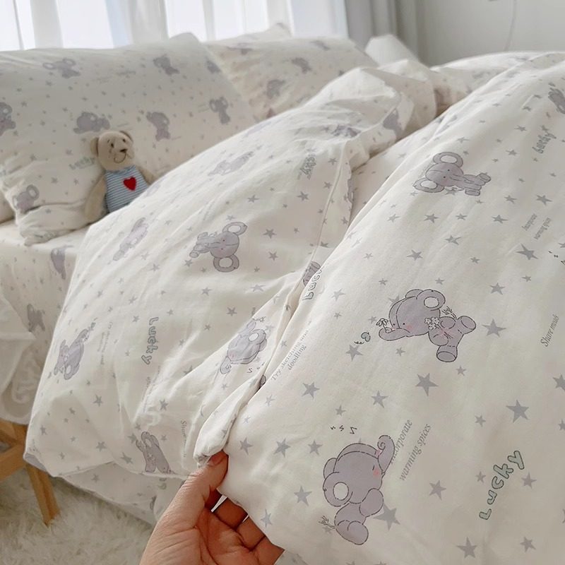 定制A类母婴级全棉双层纱被套单件120*150纯棉儿童卡通幼儿园被罩,床上用品,被套,淘宝优惠券,粉丝福利购,淘宝优惠卷