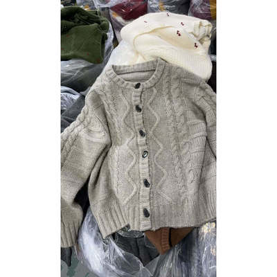 【思文Kiki】高定圆领开衫（冷水手洗）F2-10701