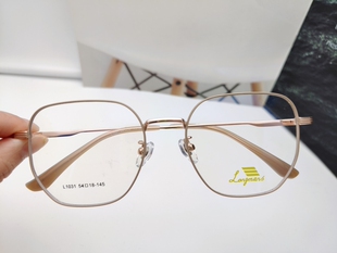 朗曼斯复古爆款近视眼镜架眼镜框 大框多边形 ，瘦脸洋气