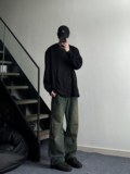 抖音高品质水洗复古做旧宽松直筒牛仔裤P60控75，男装牛仔裤，电商D205