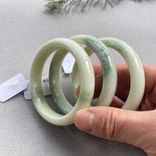 陕西蓝田玉手镯天然正品稀缺老料翠青玉镯子带证书礼盒兵马俑同款