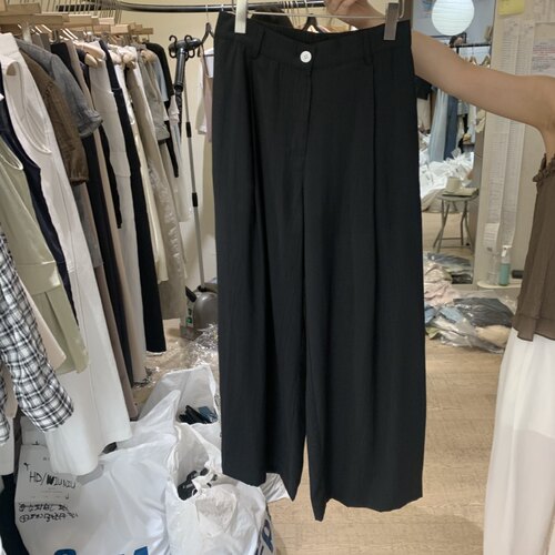 韩国直邮W AND J空空韩代26夏季新款通勤风简约时尚百搭休闲长裤