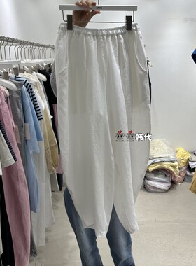 韩国直邮INNI空空韩代26夏季新款高级感时尚宽松纯色ins风休闲裤