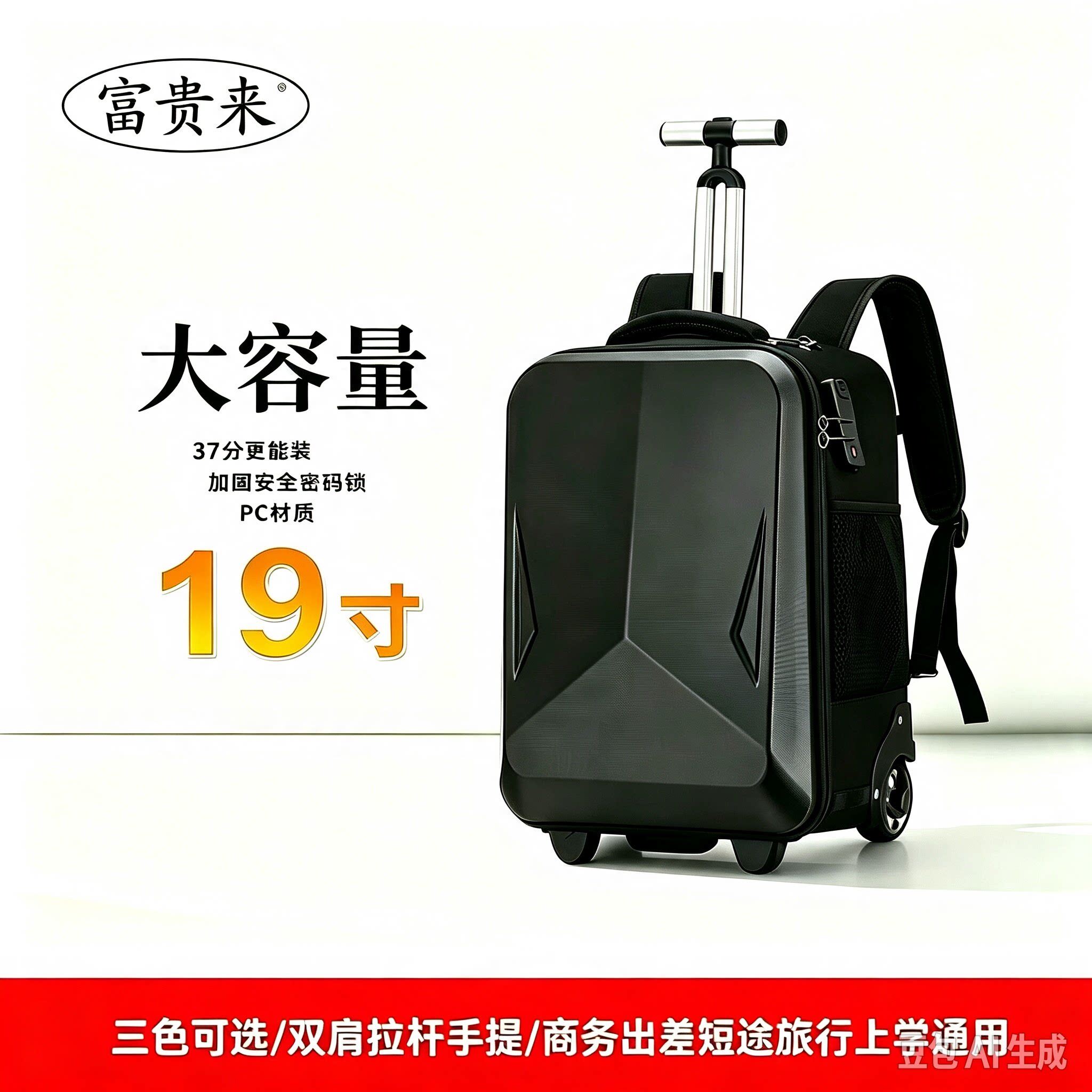 轻便防水出差商务飞机轮PVC运动