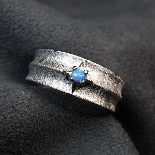 澳大利亚水晶欧泊戒指