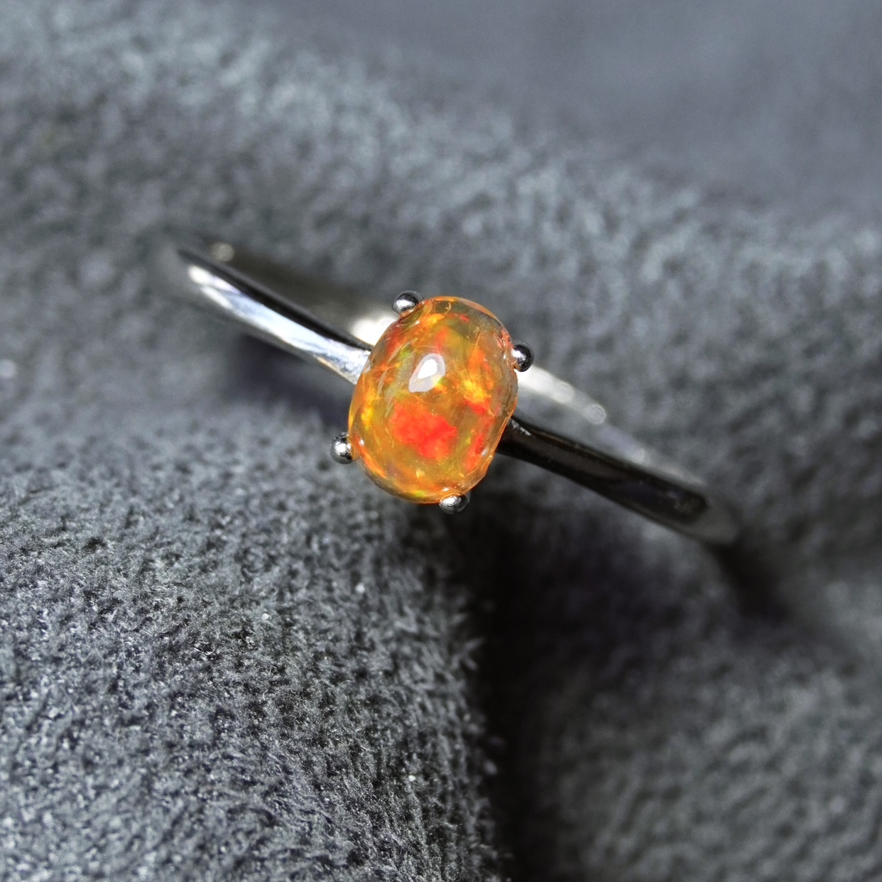 【特价】墨西哥火欧泊戒指