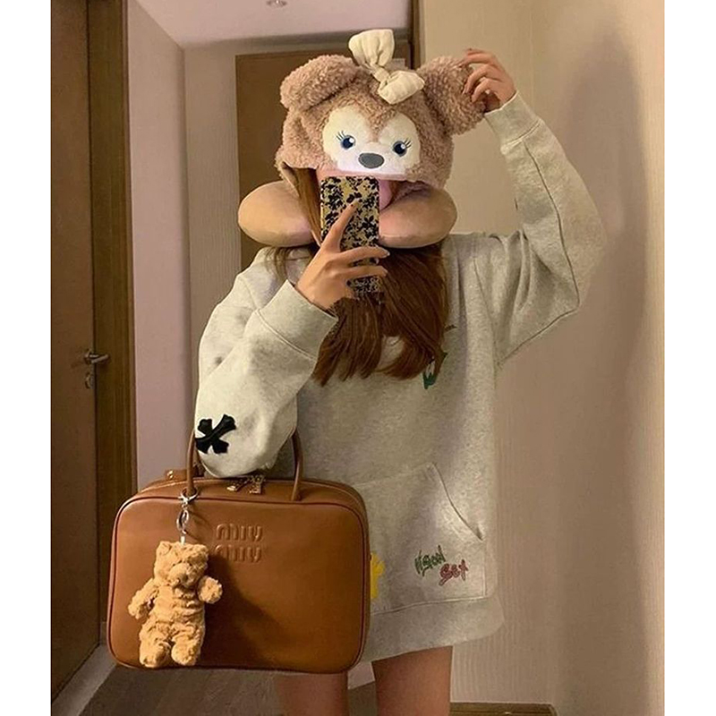 胖mm特大码300斤美式街头宽松卫衣女春秋欧美慵懒风连帽休闲外套