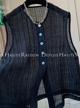 胖mm特大码2-300斤高级感衬衣黑色马甲背心宽松衬衫轻薄外套女夏