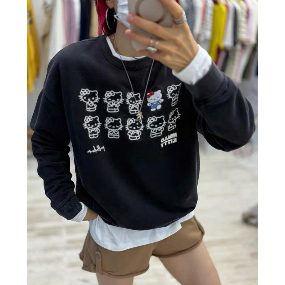 胖mm大码300斤可爱卡通刺绣加绒套头卫衣女秋冬宽松休闲学生上衣,女装/女士精品,大码内搭,淘宝优惠券,粉丝福利购,淘宝优惠卷