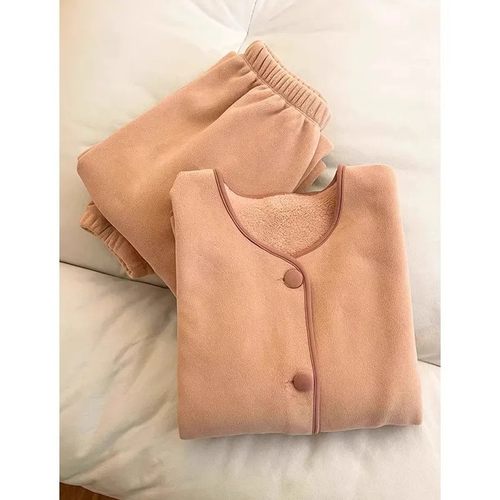 胖mm特大码300斤法兰绒睡衣两件套加绒厚款保暖珊瑚绒家居服套装