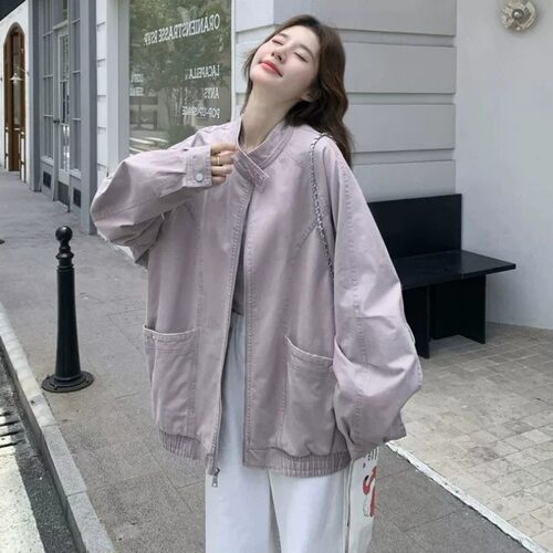 胖mm特大码300斤可盐可甜减龄慵懒风牛仔外套女秋冬韩版宽松夹克