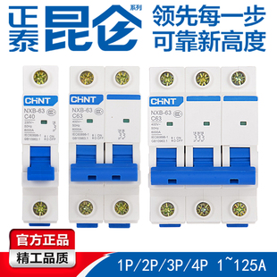 1P2P3P4PC型家用小型断路器DZ47空气开关升级款 正泰昆仑NXB