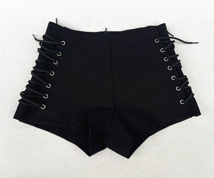 黑色高腰西装短裤女夏季外穿白色小个子美式辣妹紧身打底包臀热裤