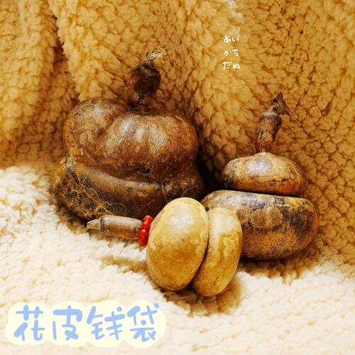 一物一图花皮钱袋葫芦异形嘞扎葫芦没打皮葫芦女生文玩花皮爱好者