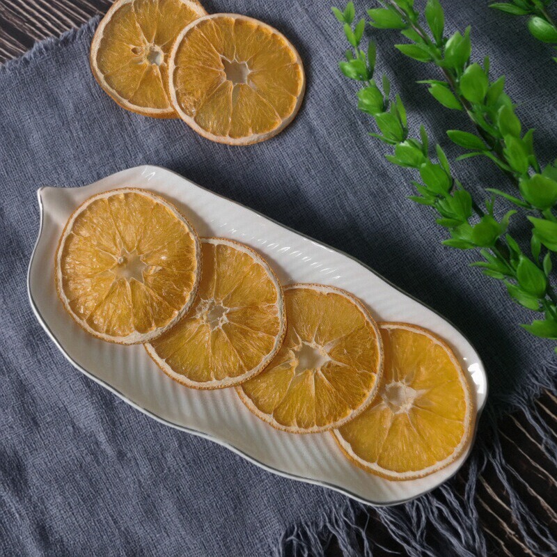 森系风格暗色橙子干片烘焙装饰