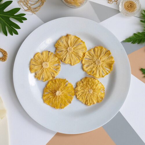 mini菠萝干片咖啡饮品装饰泡水喝