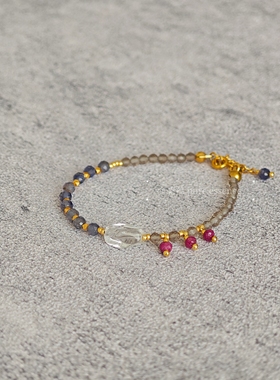 素蕴｜天然石琉璃串珠原创手链 日系清新风格精致百搭 适合叠戴