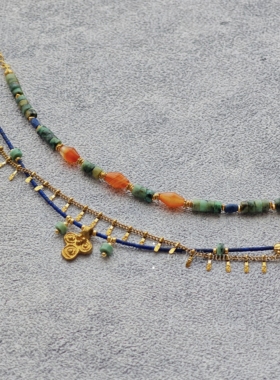 素蕴｜天然石复古风原创手工手链 小众设计不撞款 适合叠戴