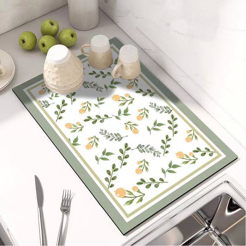 厨房沥水垫吸水垫子餐桌防滑垫杯垫隔热防潮洗碗池水槽边餐具速干,家庭/个人清洁工具,地垫,淘宝优惠券,粉丝福利购,淘宝优惠卷