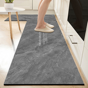 硅藻泥厨房地垫防滑防水防油耐脏专用脚垫子家用可擦免洗门口地毯