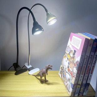 梵汐思简约长臂可夹LED5W7W工作学习鱼缸床头机床灯220V金属软管