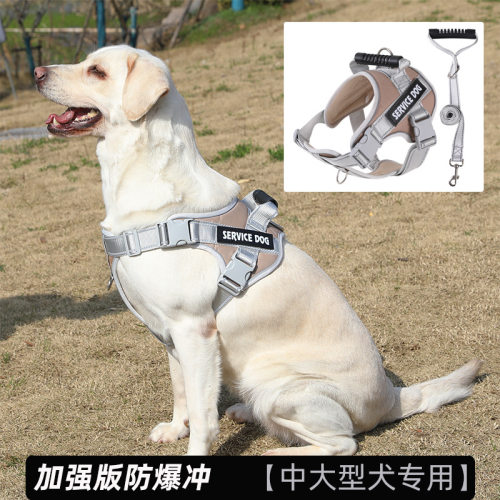 Dog leash vest style medium-sized large dog Golden Retrieve