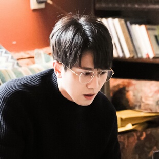 玫瑰的故事庄国栋同款双梁纯钛半框眼镜男近视可配度数斯文败类