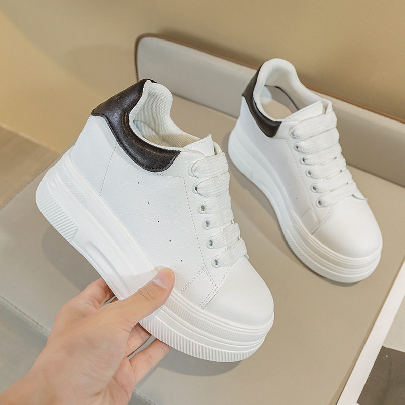 增高12cm小白鞋厚底内增高女鞋10cm超高跟松糕底百搭小个子单鞋子,女鞋,时尚休闲鞋,淘宝优惠券,粉丝福利购,淘宝优惠卷