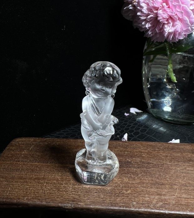 천연 화이트 크리스탈 엔젤 큐피드 크리스탈 조각 조각