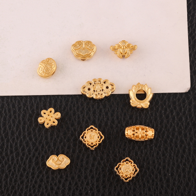 饰品配件隔珠沙金手链串珠材料