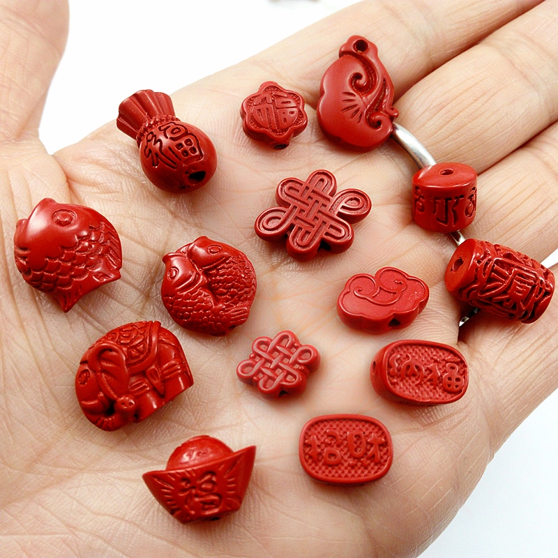 福袋高含量朱砂配饰diy