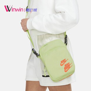 Nike Heritage 耐克世界环游刺绣三勾男女休闲斜挎单肩背包DH3080