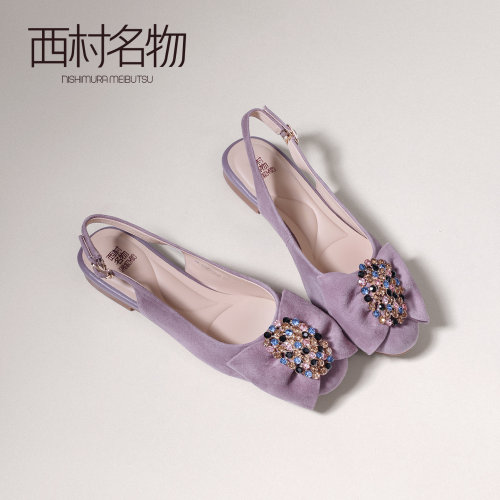 西村名物甜美包头后空女凉鞋