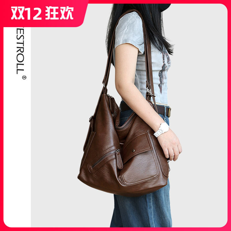 自由漫步三用托特包大容量多口袋