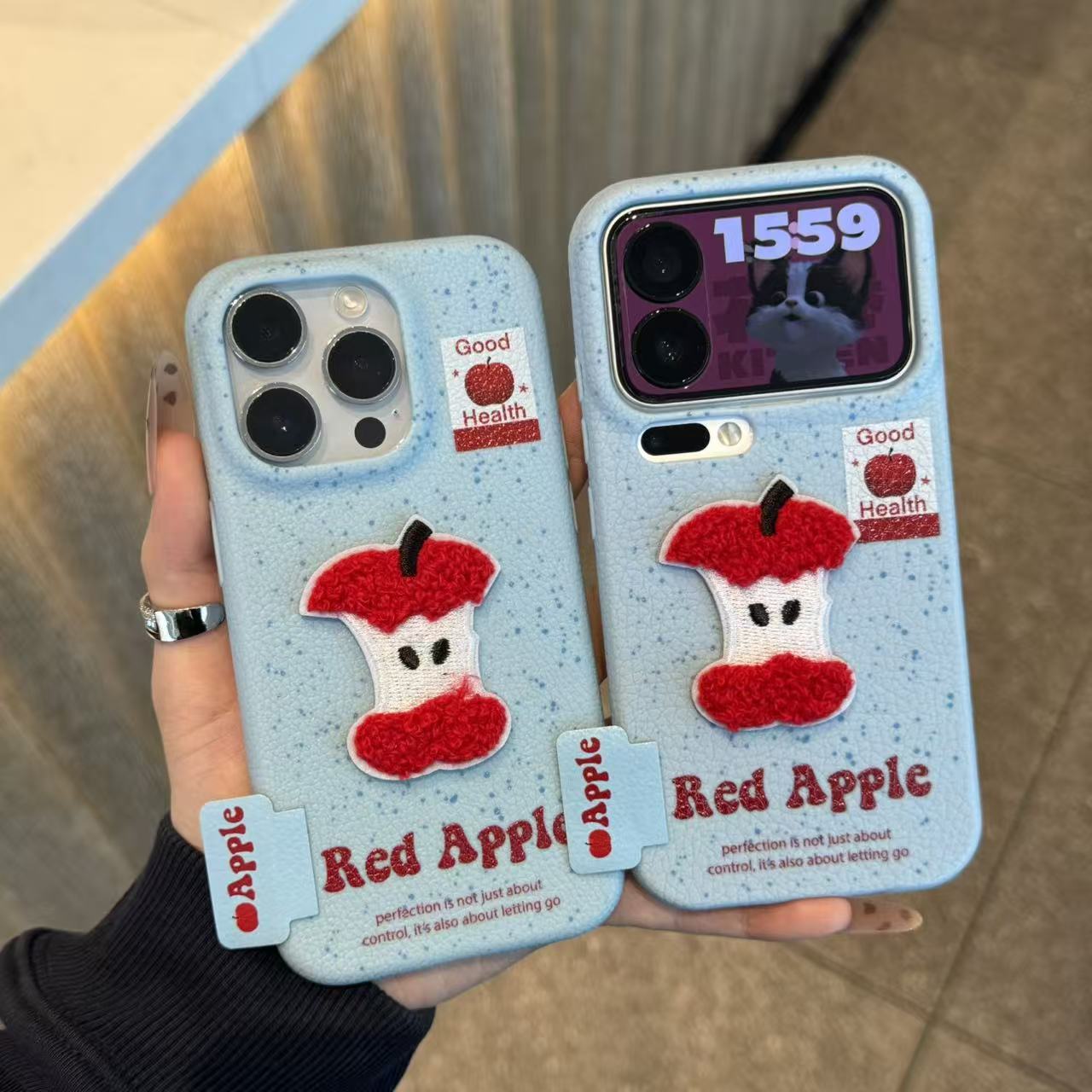 泼墨刺绣苹果核新款适用苹果17Pro手机壳iPhone16max小米15华为mate80pura70k80note14荣耀400x300Reno13s30