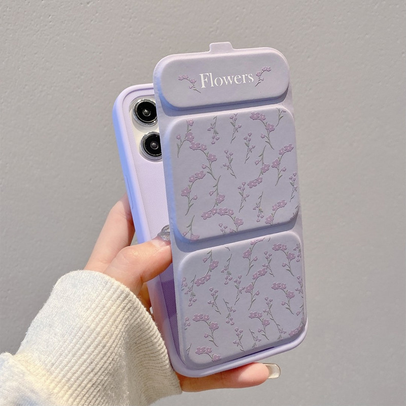 紫色花枝磁吸翻盖皮套高级适用苹果17Promax手机壳iPhone16Pro18手机壳iPhone15小米14华为mate80pura70ip13