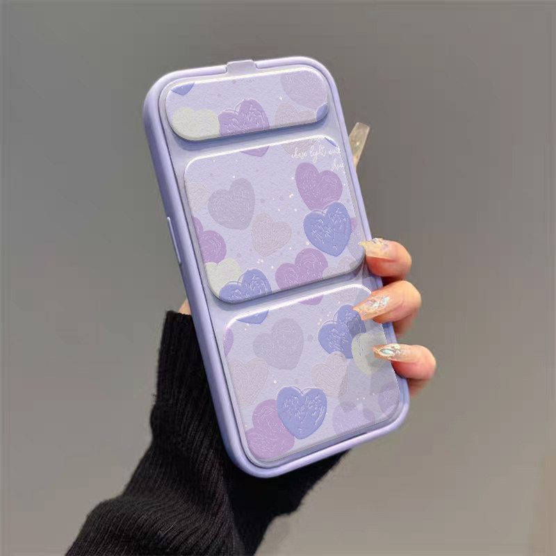 油画爱心磁吸翻盖皮套适用苹果17Pro手机壳iPhone16max11手机壳iPhone15小米14华为mate80pura70小众13新款12